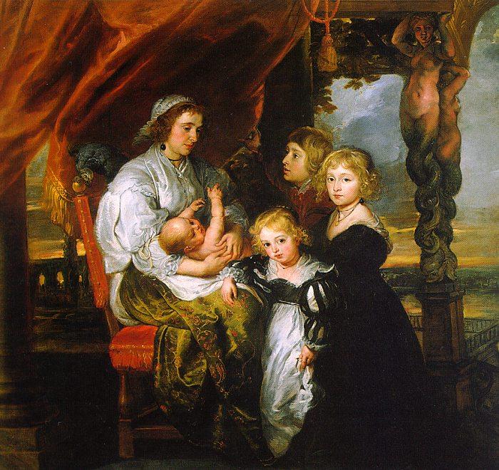 Peter Paul Rubens Deborah Kip and her Children Sweden oil painting art